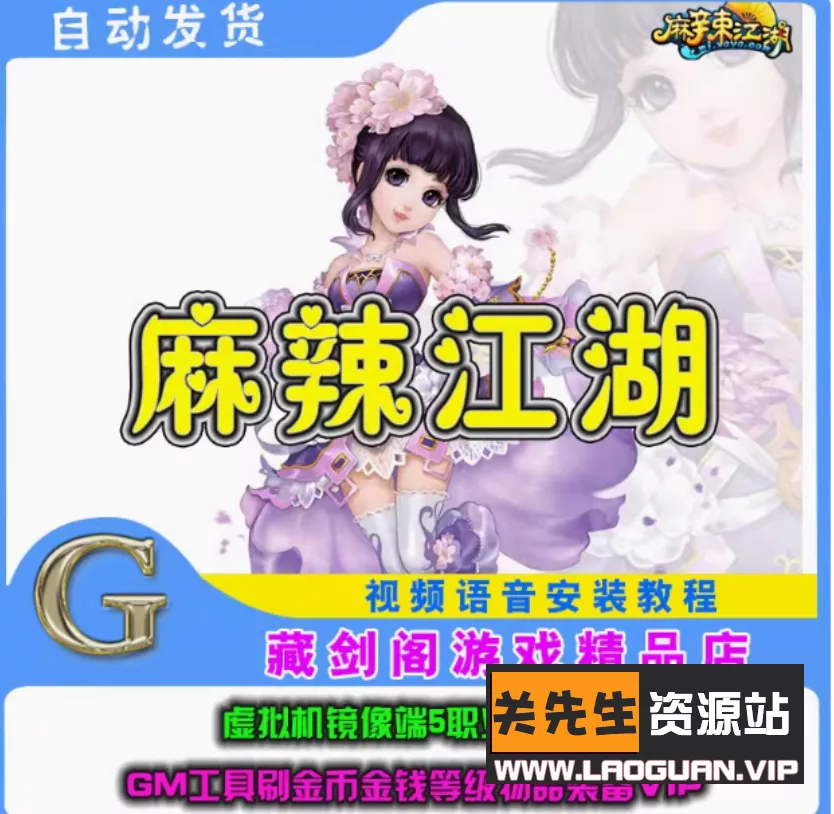 《麻辣江湖》一键即玩服务端+客户端 - 关先生资源站-关先生资源站