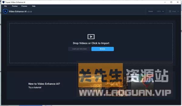 《TopazVideoAI》3.0.10（老视频4K修复 中文绿色汉化版） - 关先生资源站-关先生资源站
