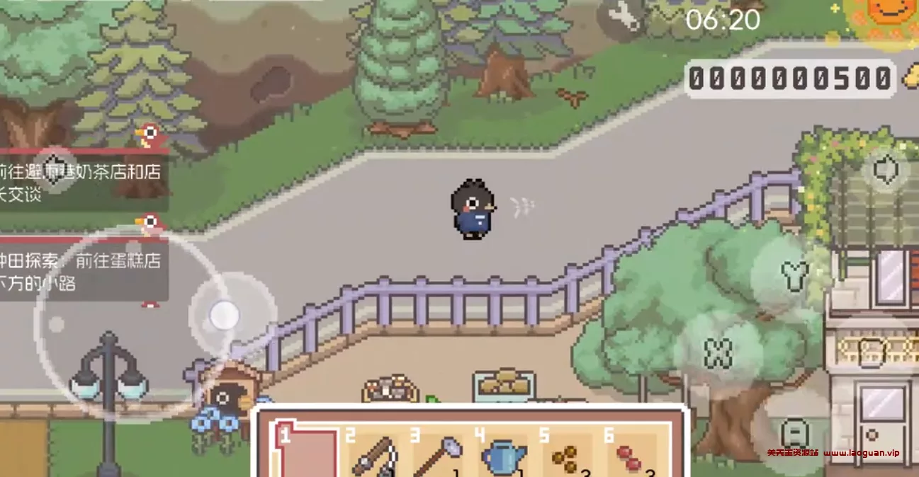 《啵啵鸡物语》主角是一只小黑鸭的像素游戏，白天经营奶茶店，晚上在梦中与怪物激斗 - 关先生资源站-关先生资源站