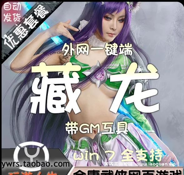 《藏龙》一键端火麒麟开区服务端GM工具外网修改（页游） - 关先生资源站-关先生资源站